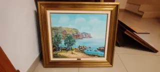 Cuadros con marco de madera