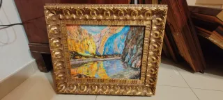 Cuadros con marco de madera