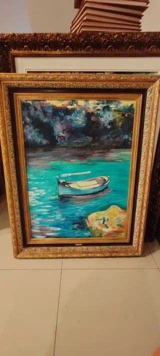 Cuadros con marco de madera