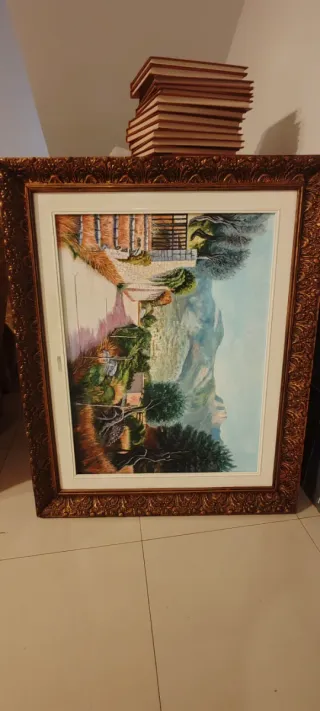 Cuadros con marco de madera