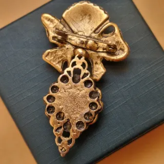 Spilla antica oro 9k