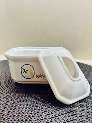 Mantequillera Vintage Le Cigalon porcelana