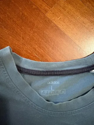 Maglietta Adidas Uomo Grigio Azzurro L (Veste XL)