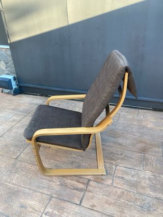 Sillón Poäng Ikea Madera y Tela