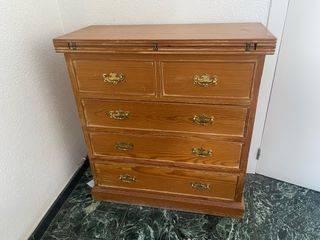 Mueble escritorio vintage desplegable