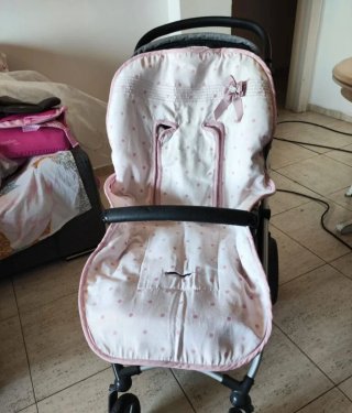 Silla de paseo BEBECAR rosa y REGALO SACO y FUNDA