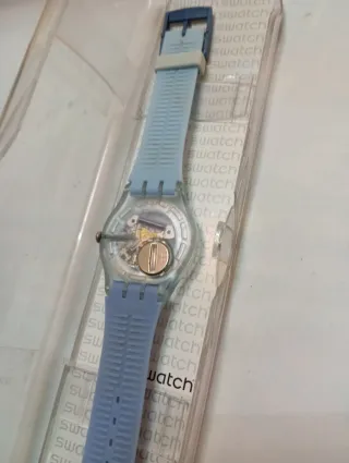 Swatch Orologio Blu Trasparente