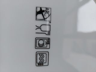 Fuente cuadrada para aperitivos.Vidrio opal 26,5cm