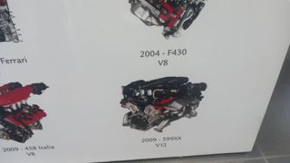 NQD249 Ferrari stampa su quadro originale motori