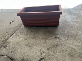 Vaso da fiori rettangolare arancione