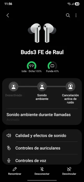 Samsung Galaxy Buds 3FE Grises