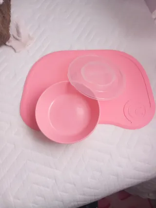 Vajilla bebé rosa