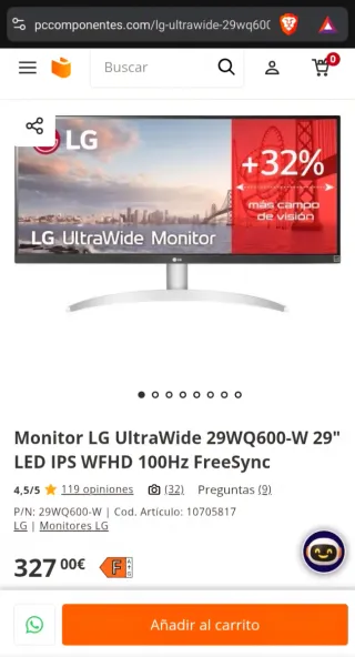 Monitor LG 29 Ultrawide HDR 100Hz