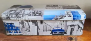 Caja de metal decorada Islas Griegas