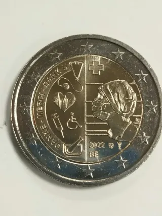 Moneda Bélgica 2021 Sanitario 2€