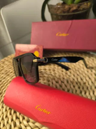 Gafas de sol Cartier Negras y Doradas