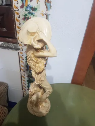 Figura pastor con gaita y carnero