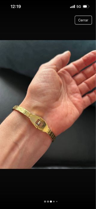 Pulsera estilo serpiente dorada