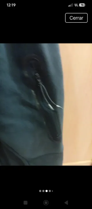 Chaqueta chándal niño Nike negra