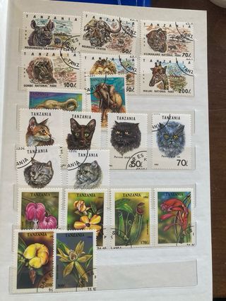Lotto francobolli Tanzania Africa vari