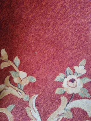 Alfombra de lana con diseño floral,1,60 x 2,33 lar