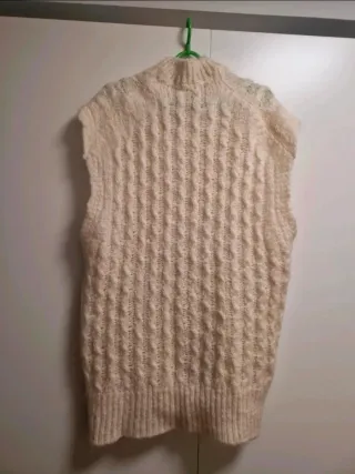 Chaleco Bimba y Lola Mohair Beige Talla Única
