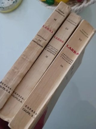 Artículos de Larra (3 libros)