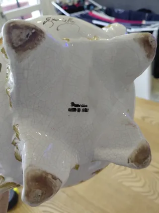 Brocca in ceramica decorata