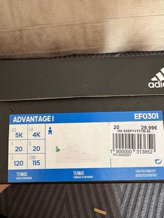 Deportivas Adidas Bebé Velcro Blancas n20