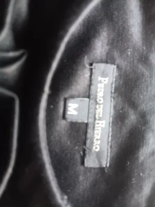Vestido Pedro del Hierro Negro Volantes
