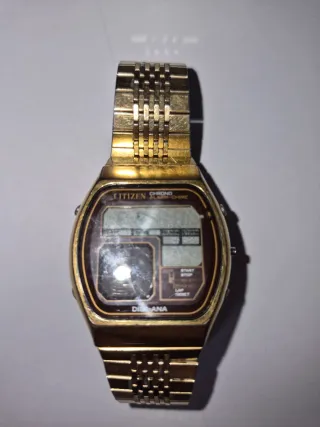 Reloj Citizen Dorado Digi-Ana Crono Alarma