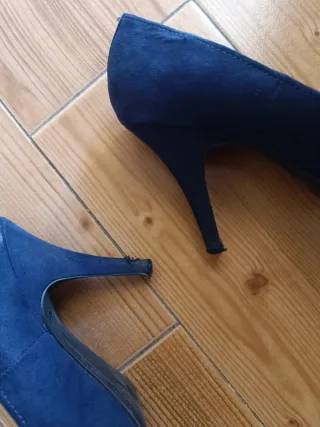 Zapatos de tacón Zara azul