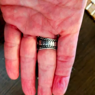 Anillo Plata Tribal Turquesa