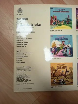 Vinilos Walt Disney presenta (6 unidades)