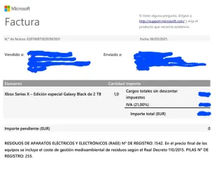 Xbox Series X Galaxy Black 2TB Edición Especial