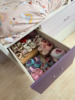 Cama infantil con cajones y nido