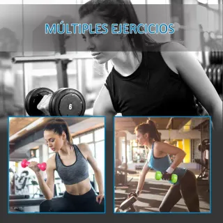 Juego 8 Mancuernas Colores con Maletín