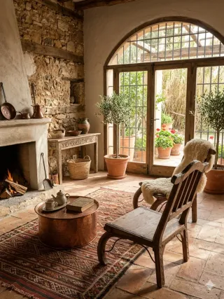 Juego de 2 Sillas Indias Madera y Metal