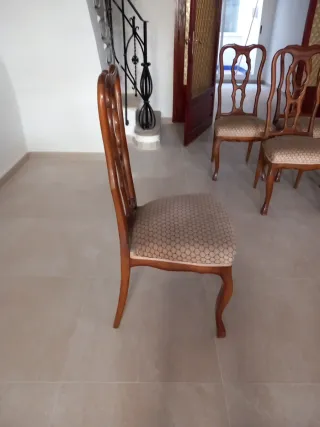 6 Sillas de Comedor Madera Maciza Antiguas