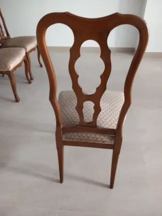 6 Sillas de Comedor Madera Maciza Antiguas