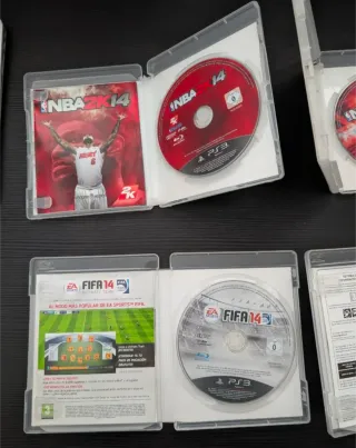 Pack 5 Juegos PS3: NBA 2K, FIFA 14, PES 2015