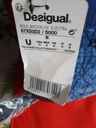 Tracolla Desigual tessuto patchwork