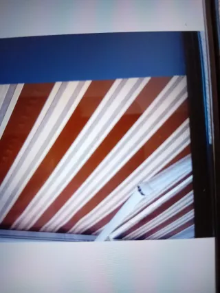 Toldo 3.40m Rojo y Blanco