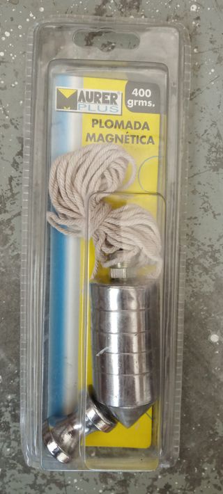 Nivel aluminio 60cm y plomada magnética 400gr