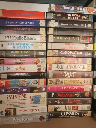 Lote 6 Películas VHS (Español)