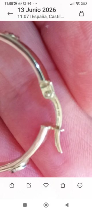 Pendientes Aro Oro 14 k