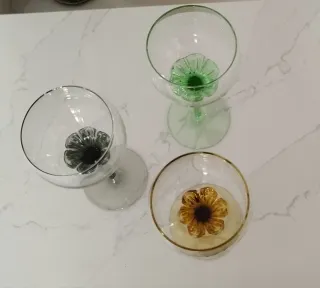 Calice da vino vintage in cristallo Bohemia