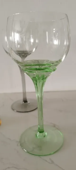 Calice da vino vintage in cristallo Bohemia