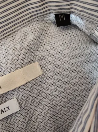 Camicia a righe David Naman,con toppe sui gomiti