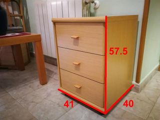 Conjunto Mueble Salón Madera y Cristal